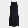A-Linien-Minikleid Aus Wolle In Navy Blue