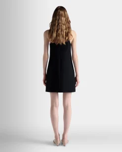 A-Linien-Minikleid Aus Wolle In Navy Blue