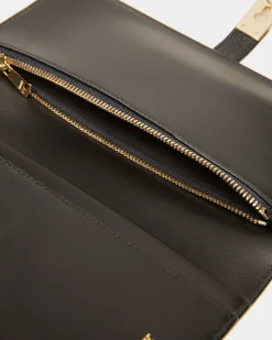 Amy Brieftasche Aus Schwarzem Leder