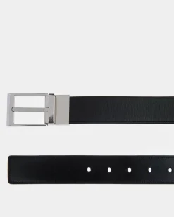 Anzuggürtel Aus Leder In Schwarz