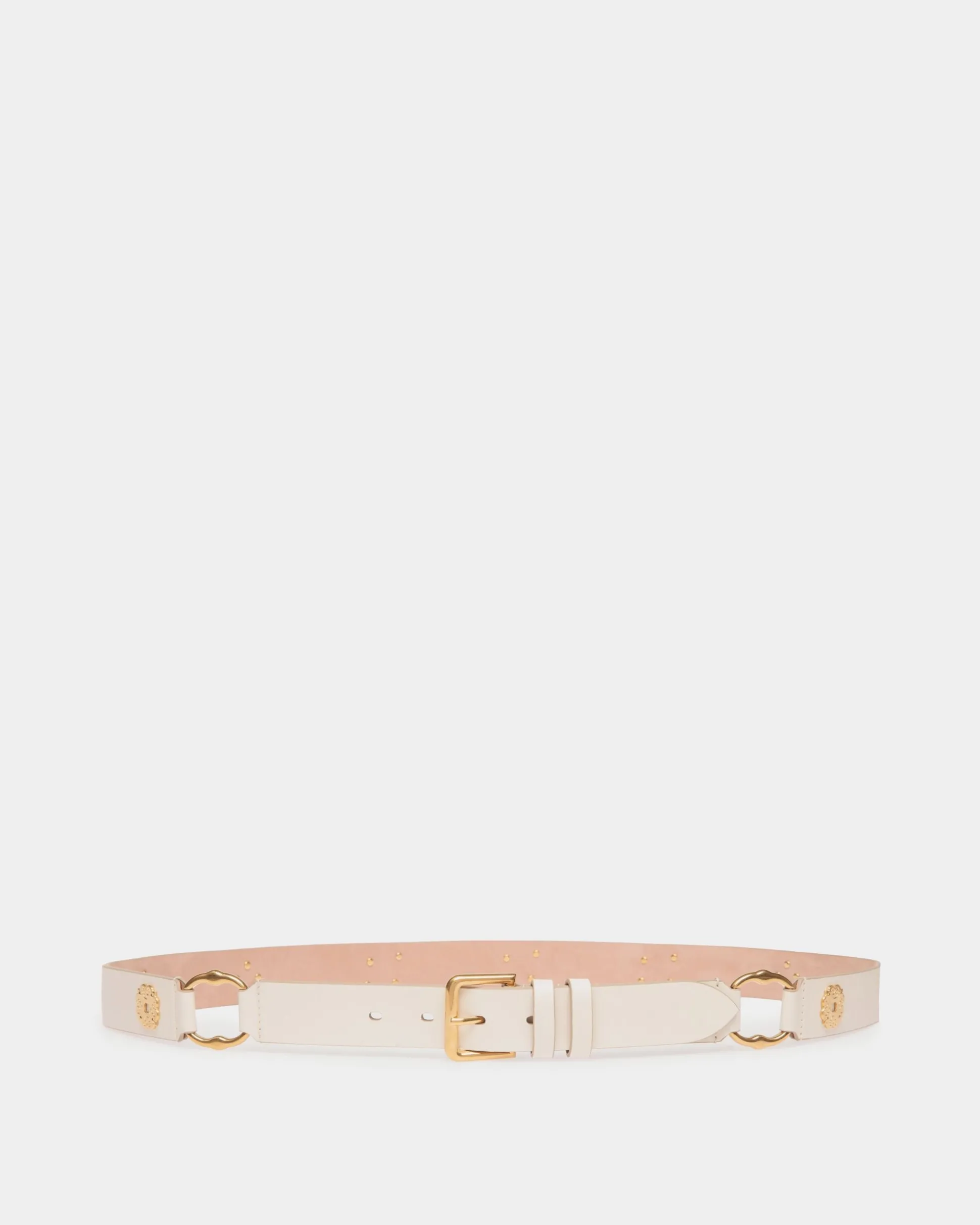 Arkle 105 cm Gürtel Aus Weißem Leder