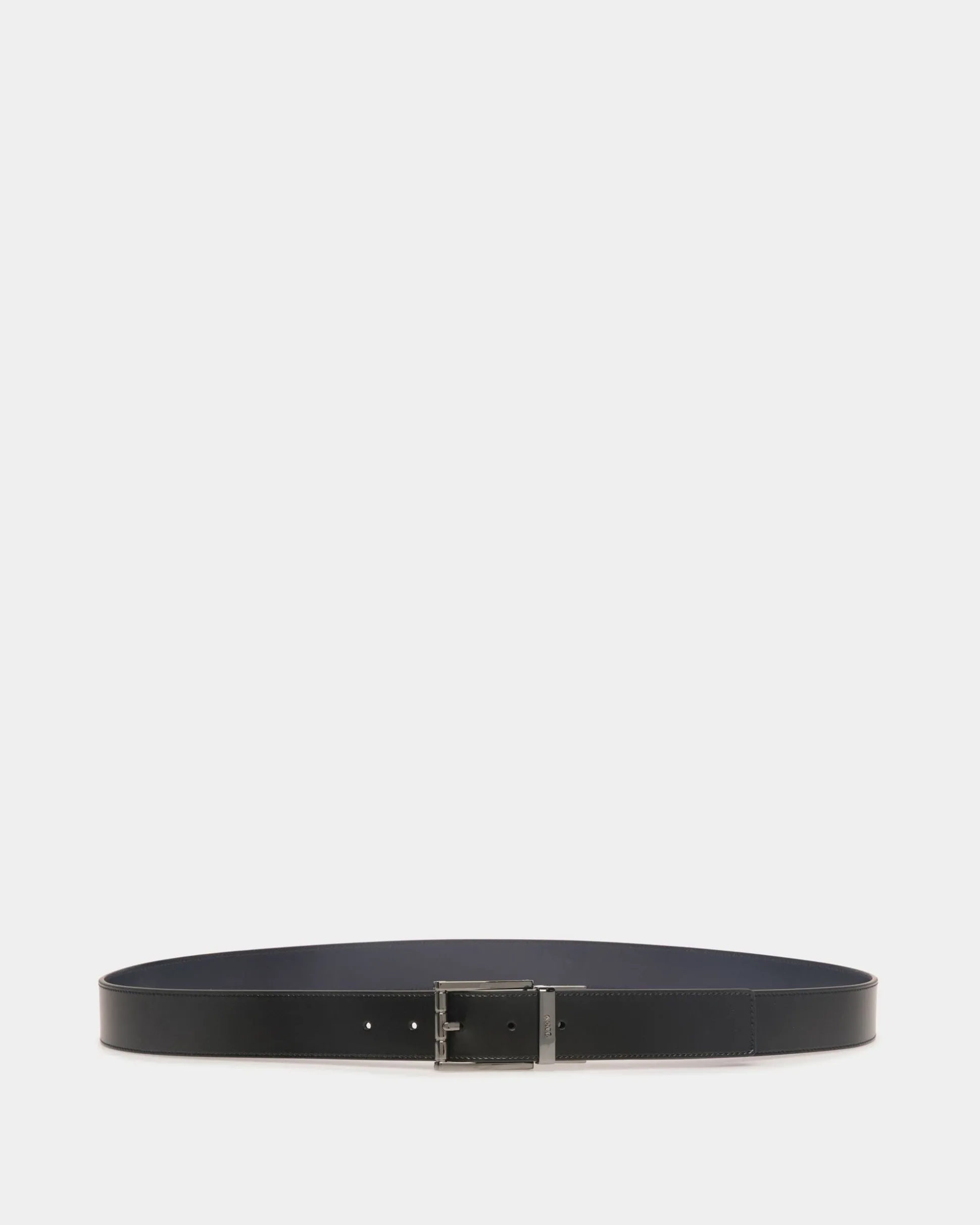 Astory 35 mm Verstellbarer Wendegürtel Aus Leder In Schwarz Und Navy Blue