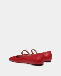 Ballyrina Aus Leder In Candy Red
