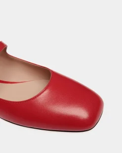 Ballyrina Aus Leder In Candy Red