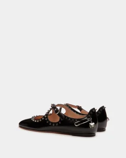 Ballyrina Ballerina Aus Schwarzem Leder