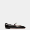 Ballyrina Mary-Jane Flat In Black Leather