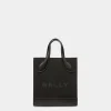 Bar Mini Tragetasche Aus Nylon Und Leder In Schwarz