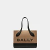 Bar Minibag Aus Stoff in Sand und Schwarz