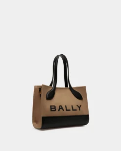 Bar Minibag Aus Stoff in Sand und Schwarz