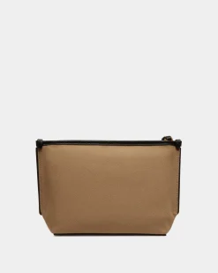 Bar Pochette Mit Reißverschluss Aus Canvas Und Leder