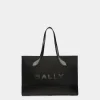 Bar Tragetasche Aus Nylon Und Leder In Schwarz