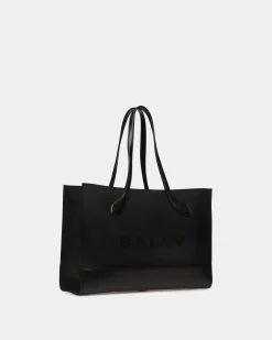 Bar Tragetasche Aus Nylon Und Leder In Schwarz
