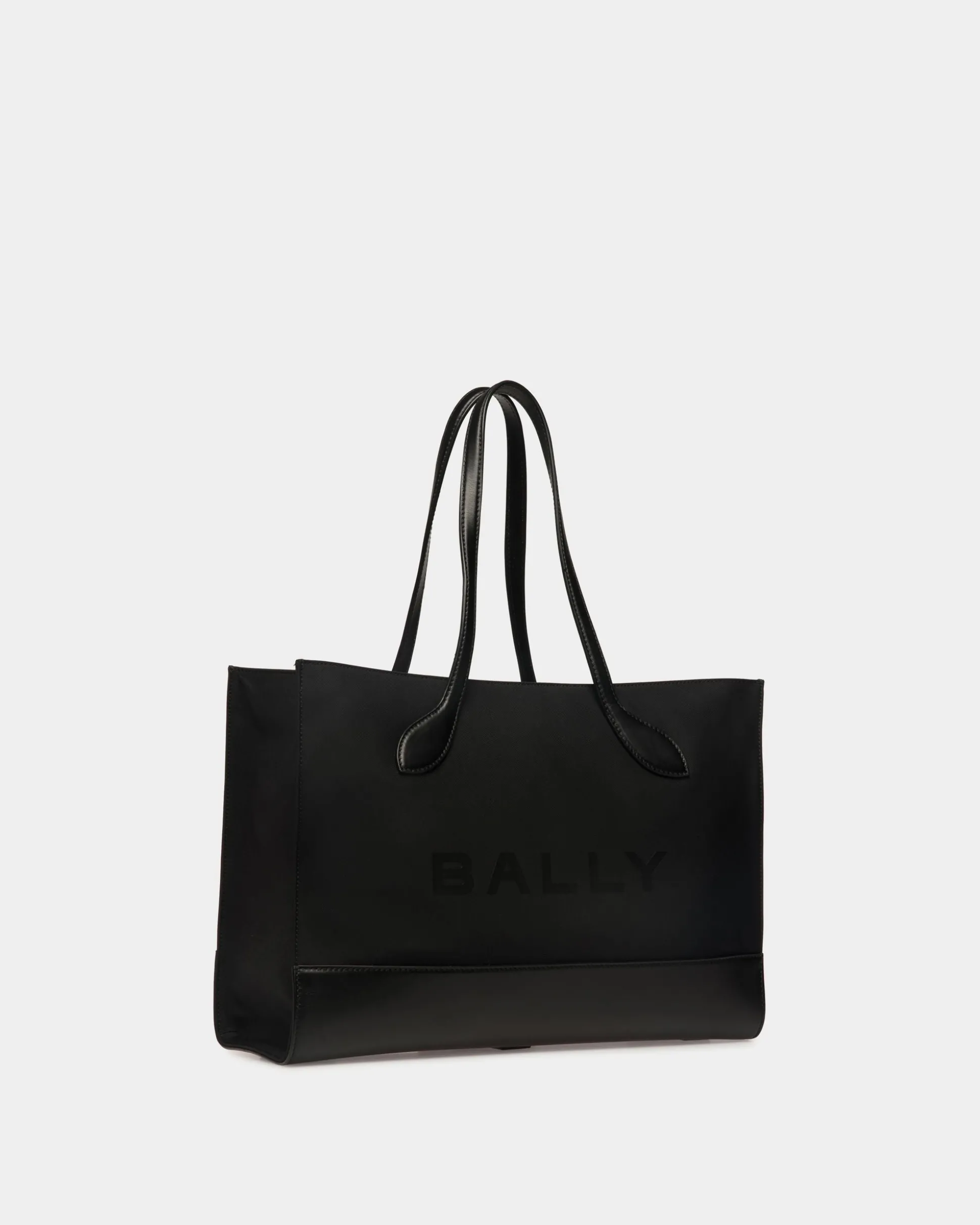 Bar Tragetasche Aus Nylon Und Leder In Schwarz
