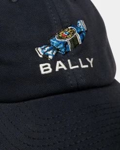 Baseballmütze Mit Choco-Candy-Detail Aus Baumwolle In Navy Blue