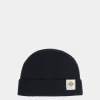 Beanie Aus Wolle In Navy Blue Mit Bally Crest Logo