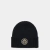 Beanie-Mütze Aus Wolle In Navy Blue Aus Der Adrien Brody Travel-Kollektion