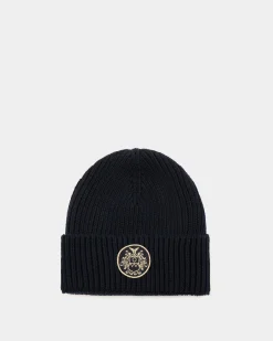 Beanie-Mütze Aus Wolle In Navy Blue Aus Der Adrien Brody Travel-Kollektion