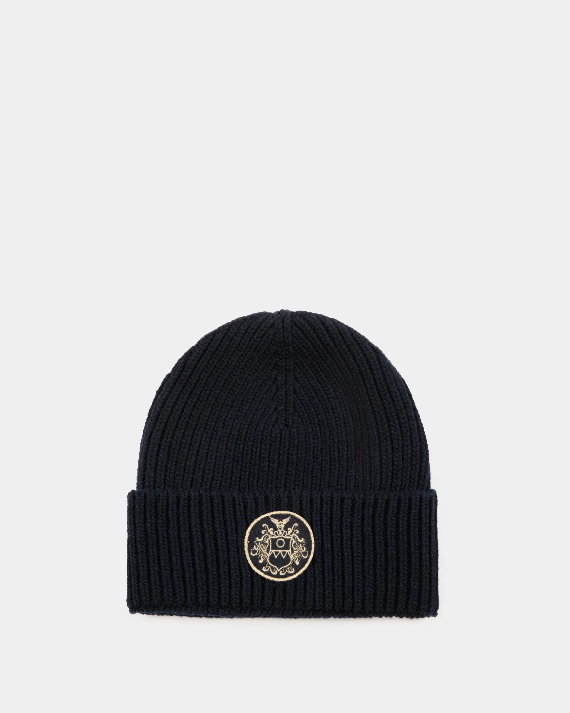 Beanie-Mütze Aus Wolle In Navy Blue Aus Der Adrien Brody Travel-Kollektion