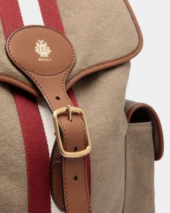 Beckett Rucksack Aus Baumwollcanvas In Kaki