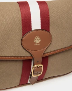 Beckett Umhängetasche Aus Baumwollcanvas In Khaki