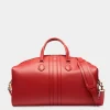 Beckett Weekender Aus Leder In Candy Red