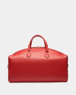 Beckett Weekender Aus Leder In Candy Red