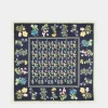 Bedrucktes Foulard Aus Seide Mit Alpenblumenmuster