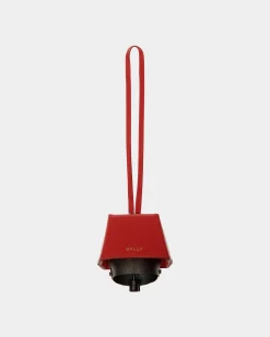 Belle Anhänger Aus Gebürstetem Leder In Candy Red