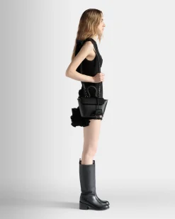 Belle Henkeltasche Aus Leder In Schwarz