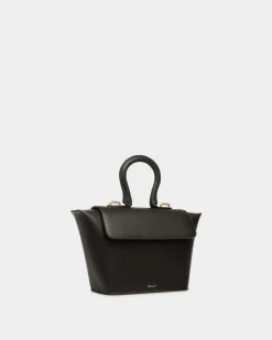 Belle Henkeltasche Aus Leder In Schwarz