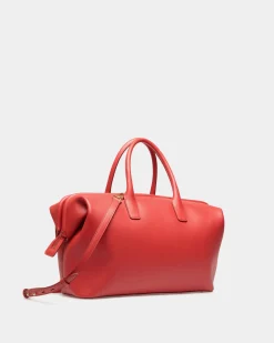 Belle Henkeltasche Aus Leder In Candy Red