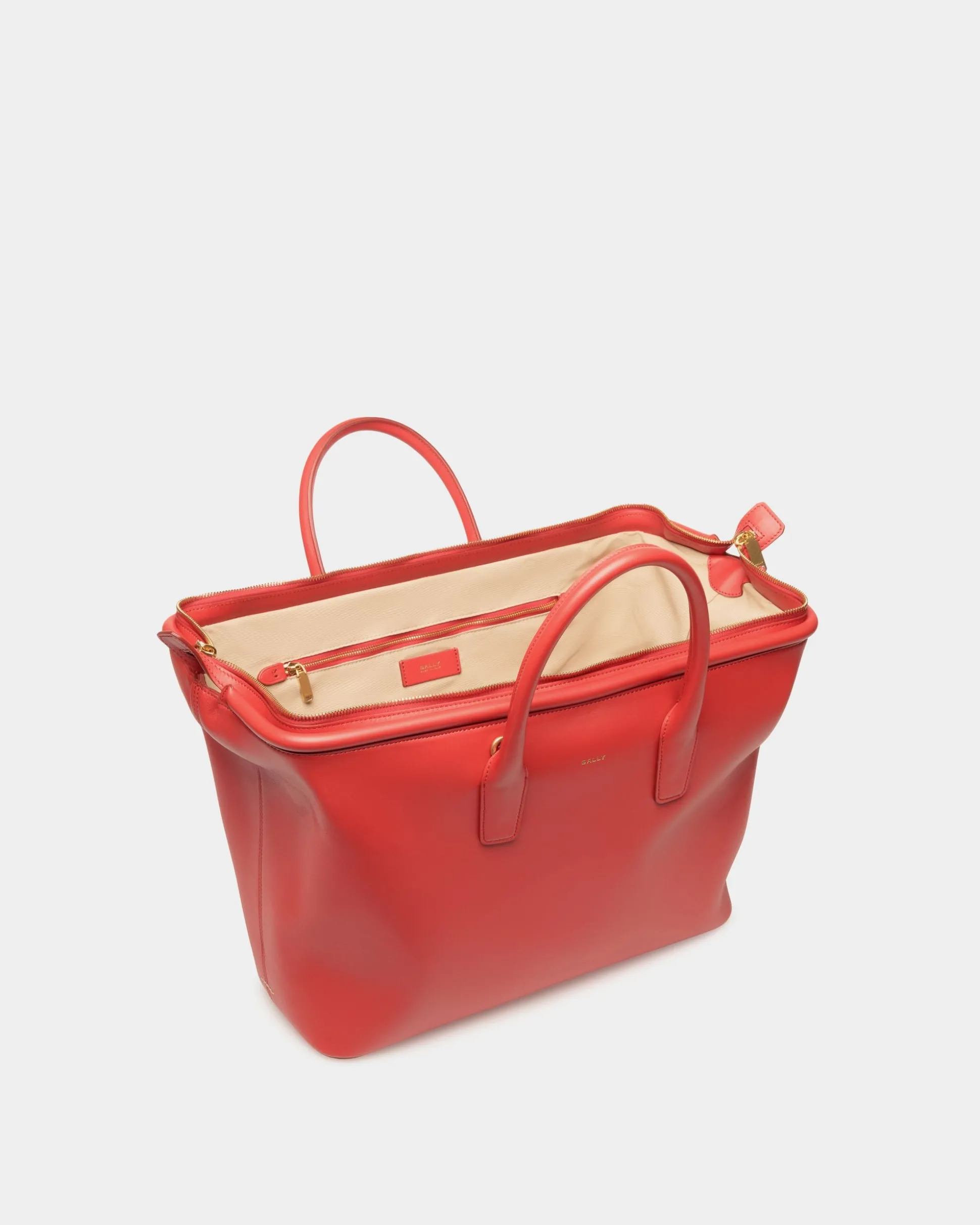 Belle Henkeltasche Aus Leder In Candy Red