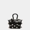 Belle Minibag In Black Leather with Bells