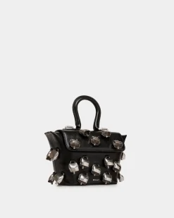 Belle Minibag In Black Leather with Bells