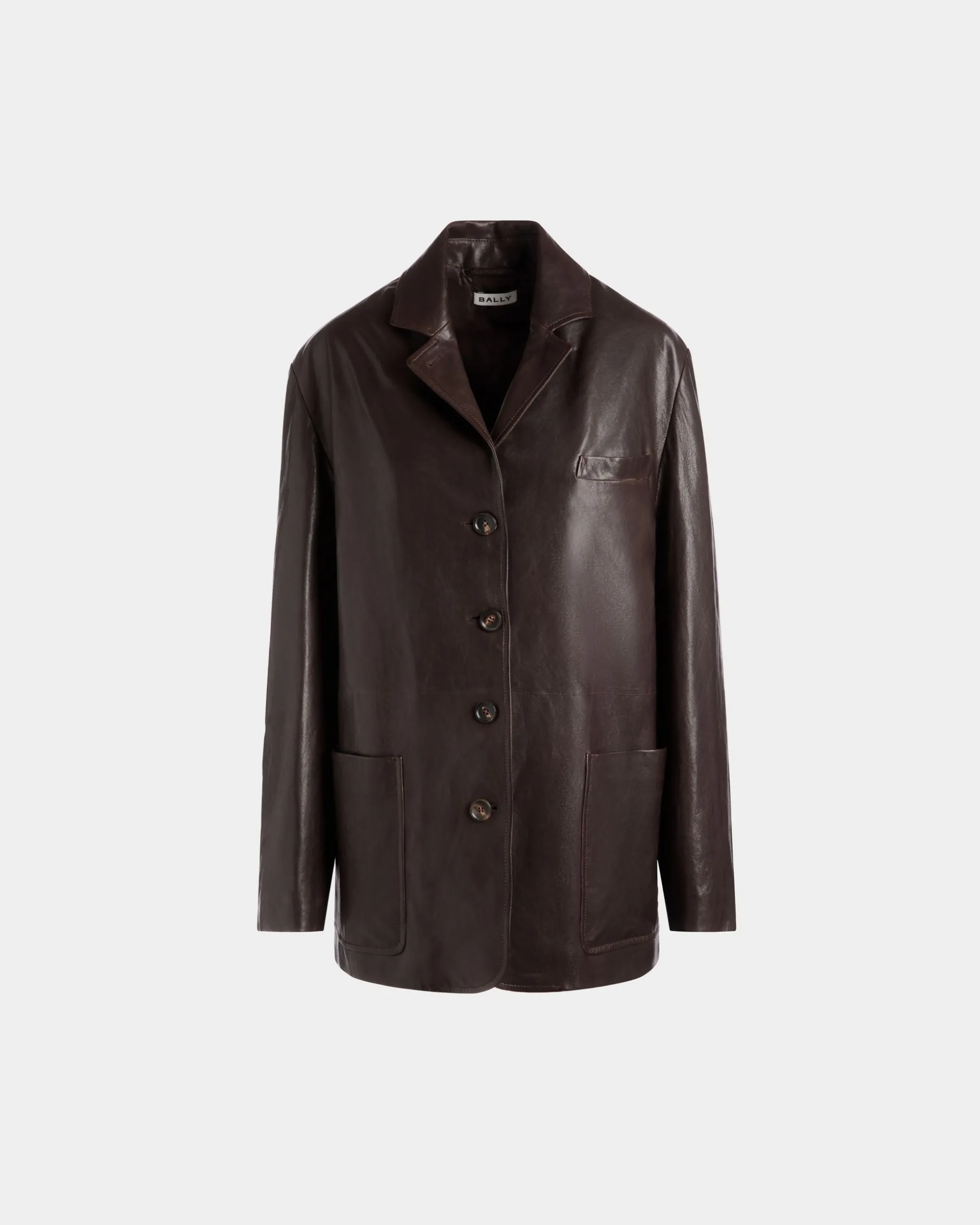 Blazer Aus Braunem Leder