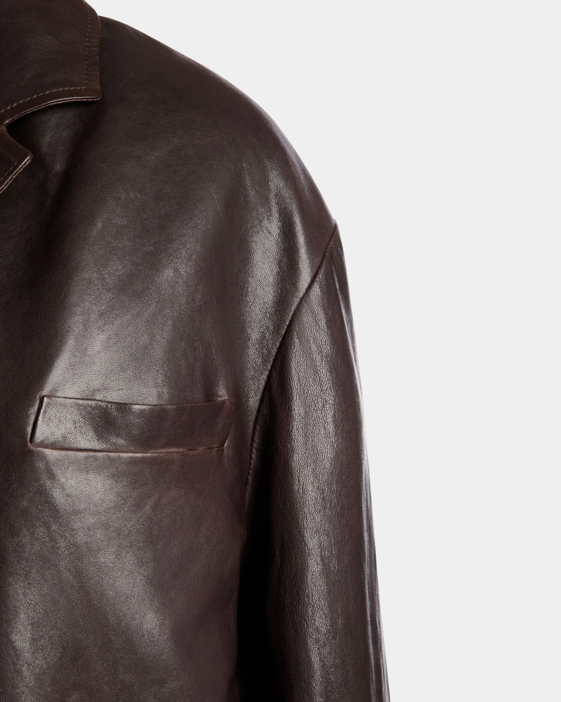 Blazer Aus Braunem Leder