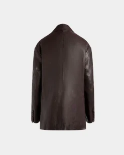 Blazer Aus Braunem Leder
