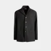 Blazer Aus Wolle In Dunkelgrau