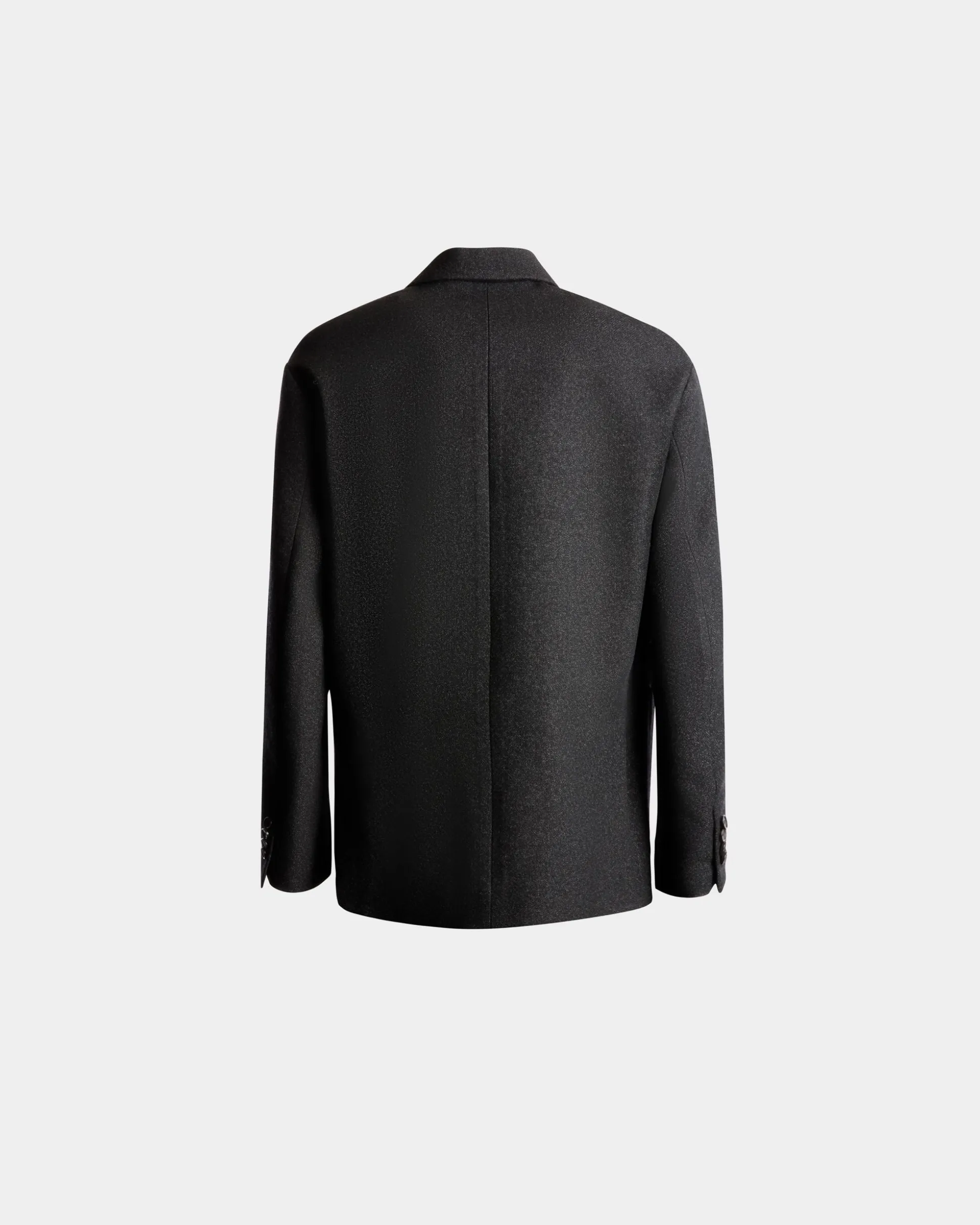 Blazer Aus Wolle In Dunkelgrau