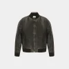 Blouson-Bomberjacke Aus Leder