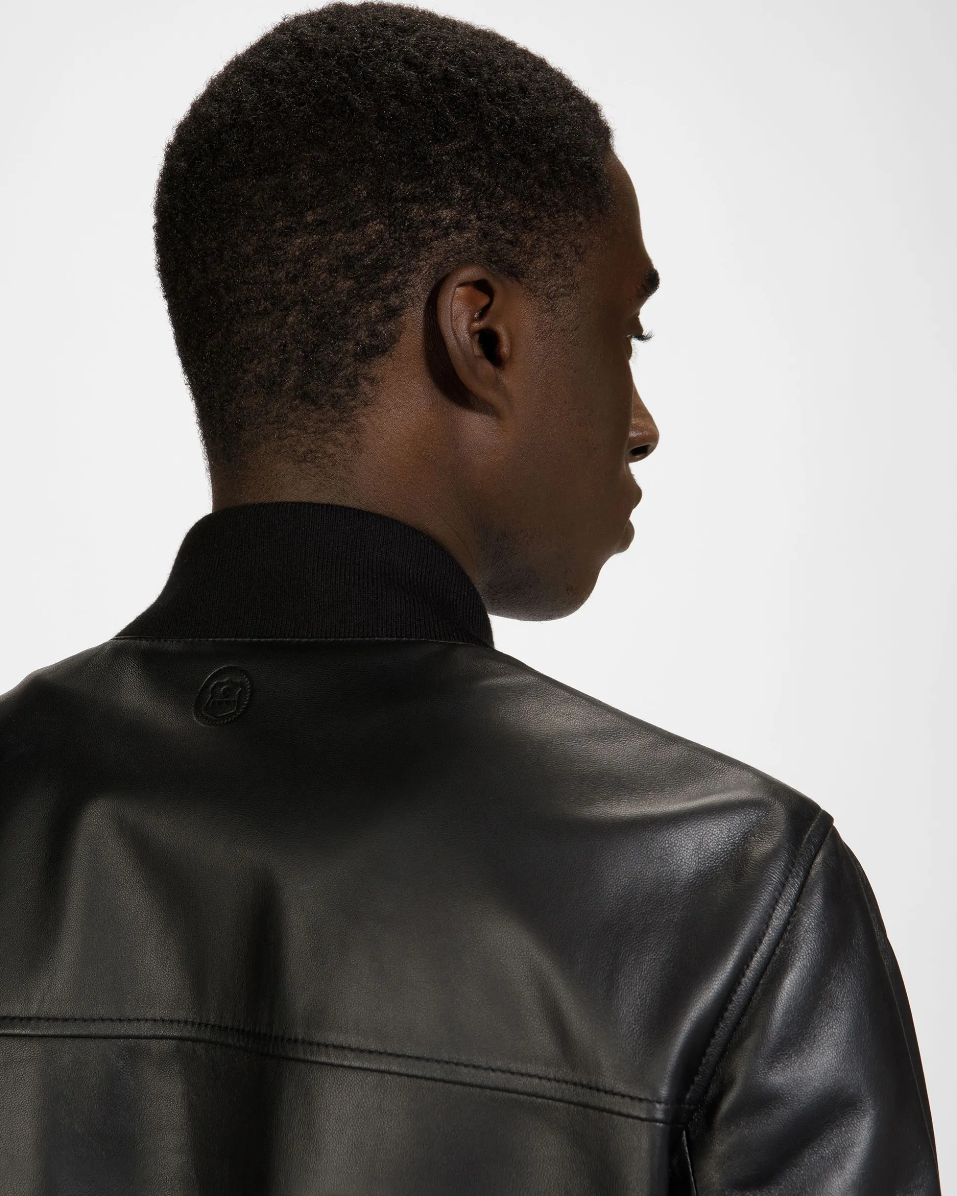 Blouson-Bomberjacke Aus Leder