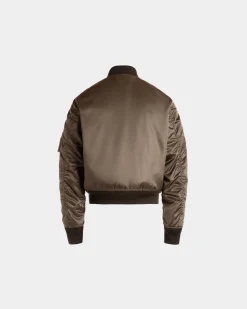 Bomberjacke Aus Nylon In Military Green Aus Der Adrien Brody Travel-Kollektion