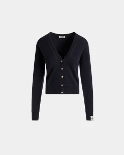 Cardigan Aus Kaschmir In Navy Blue