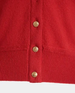 Cardigan Aus Kaschmir In Candy Red