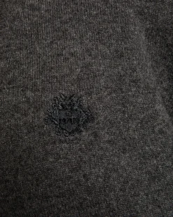 Cardigan Aus Kaschmir In Dunkelgrau Mit Bally Crest-Logo
