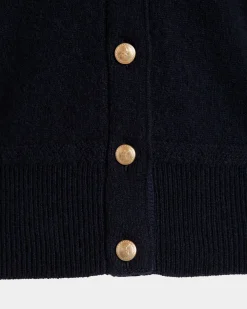 Cardigan Aus Kaschmir In Navy Blue