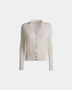 Cardigan Aus Seidenmischung In Beige