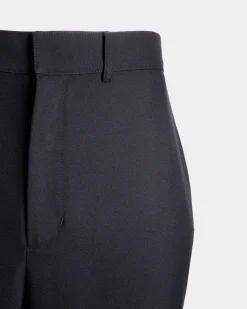 Chino-Hose Aus Einer Wollmischung In Navy Blue Aus Der Adrien Brody Travel-Kollektion