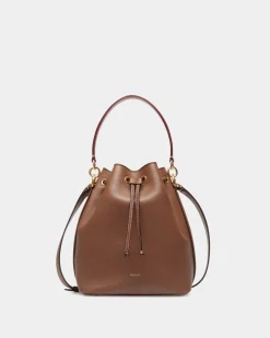 Code Beuteltasche Aus Leder In Braun