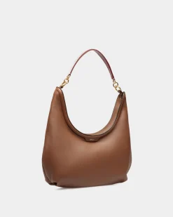 Code Hobo-Tasche Aus Leder In Braun